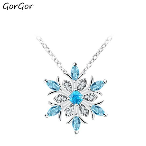 pendant necklaces gorgor necklace women copper material blue snowflakes glass bead exquisite beautiful wedding jewelry r10300673220a, Silver
pendant necklaces gorgor necklace women copper material blue snowflakes glass bead exquisite beautiful wedding jewelry r10300673220a, Silver