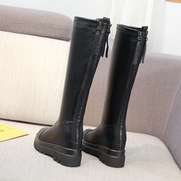 boots knee autumn and winter 2021 mid pipe women's thick zipper tube thin, Black
boots knee autumn and winter 2021 mid pipe women's thick zipper tube thin, Black