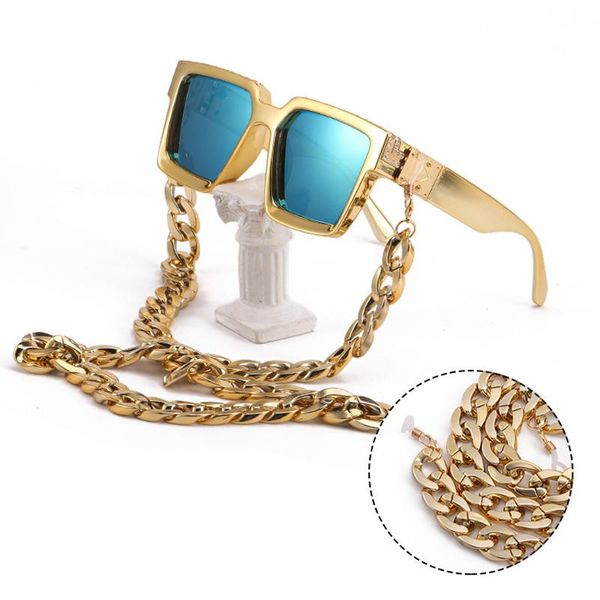 outdoor eyewear fashion diamond large square sunglasses trendy men and women designer personality with chain
outdoor eyewear fashion diamond large square sunglasses trendy men and women designer personality with chain