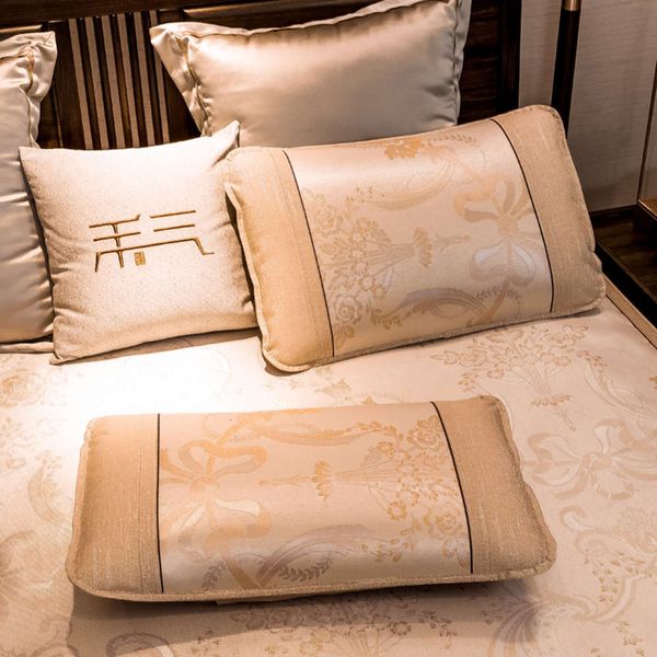 a pair of pillow case ice silk machine wash soft breathable envelope type single summer mat water
a pair of pillow case ice silk machine wash soft breathable envelope type single summer mat water