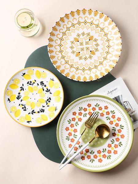 dishes & plates european-style ceramic dinner home fruit salad plate el restaurant steak pasta creative flower pattern tableware
dishes & plates european-style ceramic dinner home fruit salad plate el restaurant steak pasta creative flower pattern tableware