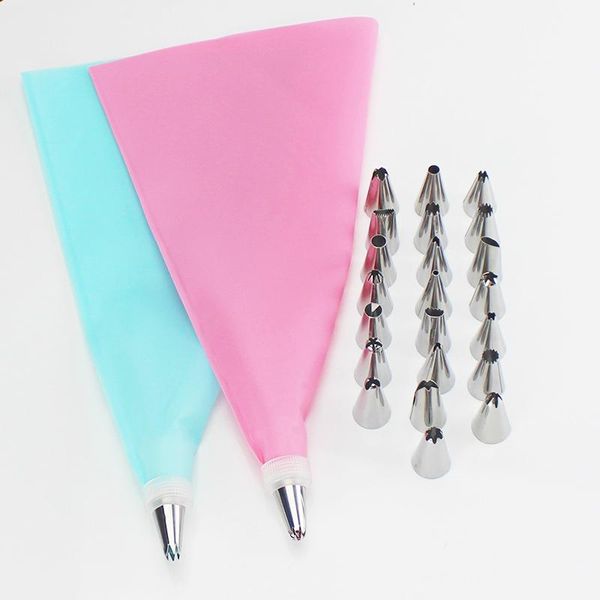 baking & pastry tools 26pcs silicone kitchen accessories bag + 24 icing piping cream nozzles sets diy cake decorating tips set
baking & pastry tools 26pcs silicone kitchen accessories bag + 24 icing piping cream nozzles sets diy cake decorating tips set