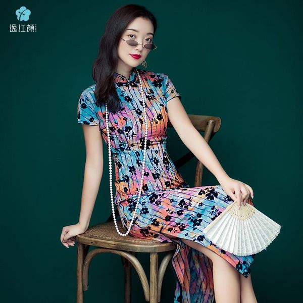 ethnic clothing yihongyan xiyan original retro improved cheongsam dress long summer thin daily elegant, Red
ethnic clothing yihongyan xiyan original retro improved cheongsam dress long summer thin daily elegant, Red