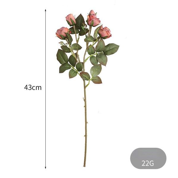 decorative flowers & wreaths display artificial fake to make old coke-edge roses european-style retro simulation 5 small bouquet
decorative flowers & wreaths display artificial fake to make old coke-edge roses european-style retro simulation 5 small bouquet