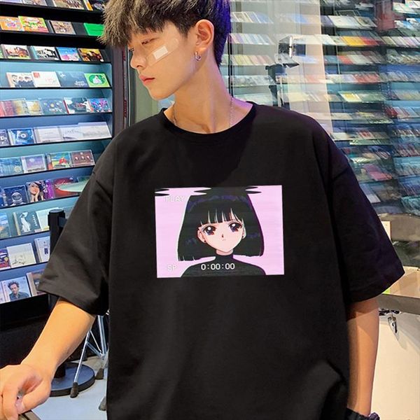 hip hop retro japanese men t shirt anime vaporwave sad girl manga graphic harajuku streetwear, White;black
hip hop retro japanese men t shirt anime vaporwave sad girl manga graphic harajuku streetwear, White;black