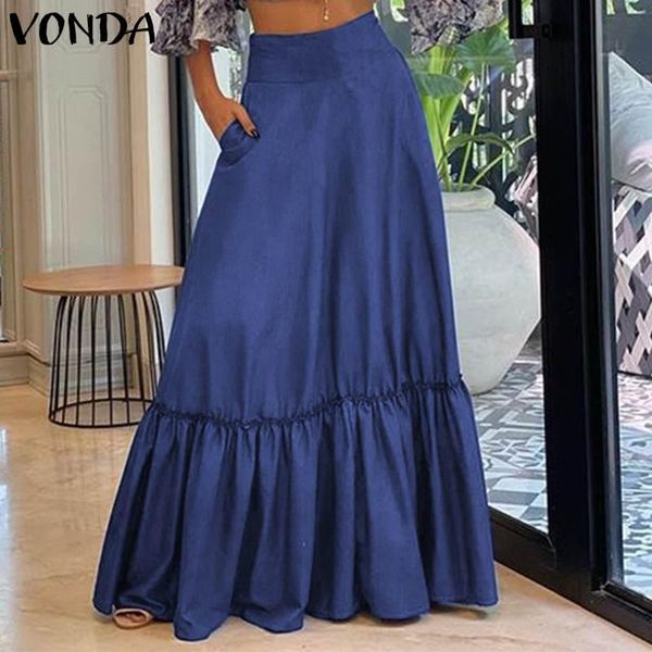 skirts summer vonda women vintage big swing maxi long skirt bohemian beach jupe casual high waist pleated faldas, Black
skirts summer vonda women vintage big swing maxi long skirt bohemian beach jupe casual high waist pleated faldas, Black