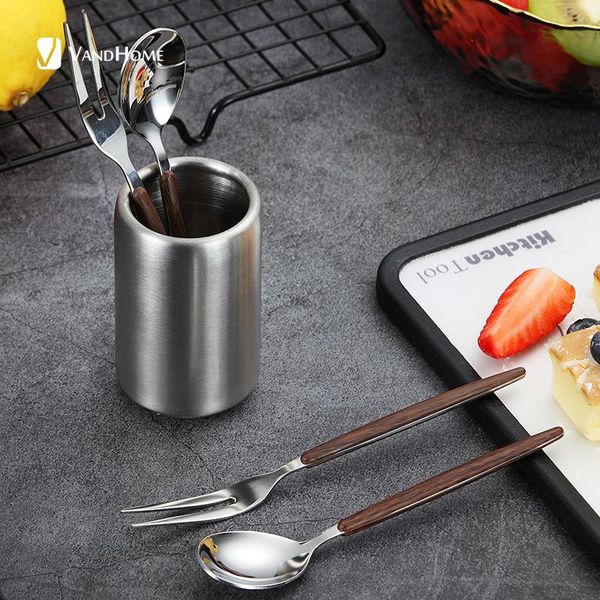 vandhome 304 stainless steel tableware plastic handle fruit fork dessert spoon set with cutlery container kitchen dinner set
vandhome 304 stainless steel tableware plastic handle fruit fork dessert spoon set with cutlery container kitchen dinner set