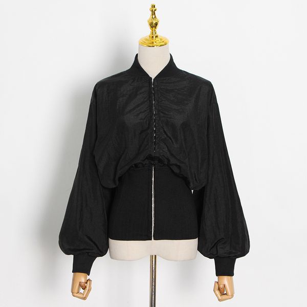 casual tunic jacket for women stand collar long sleeve solid jackets female spring fashionable new clothing 2021, Black;brown
casual tunic jacket for women stand collar long sleeve solid jackets female spring fashionable new clothing 2021, Black;brown