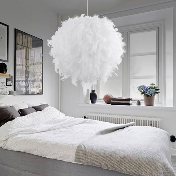 pendant lamps white/pink feather lamp romantic dreamlike droplight bedroom living room parlor hanging e26/e27 max 60w
pendant lamps white/pink feather lamp romantic dreamlike droplight bedroom living room parlor hanging e26/e27 max 60w