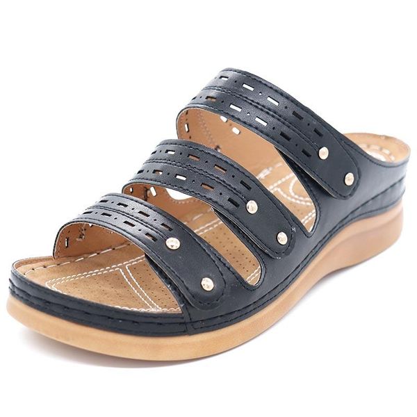 women flat sandals summer sandals shoe rivet shoes for women comfortable shoes thick bottom sandal zapatos de mujer plus size, Black
women flat sandals summer sandals shoe rivet shoes for women comfortable shoes thick bottom sandal zapatos de mujer plus size, Black