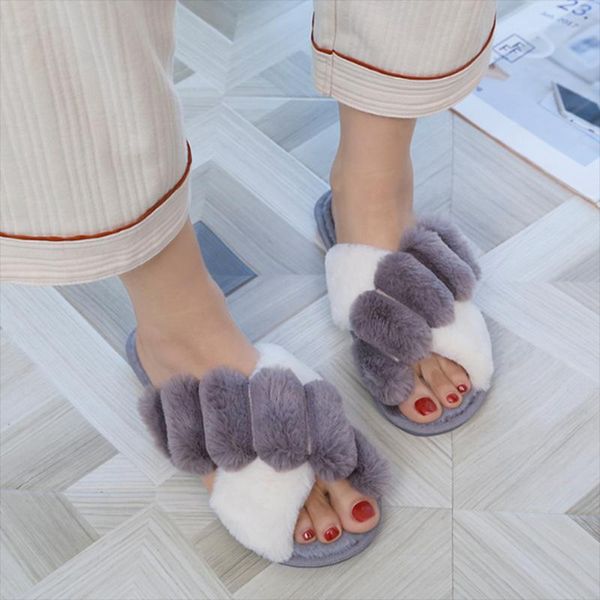slippers women's cotton luxury fluffy fur with cross straps and open toe 3 cm platform shoes style 2021, Black
slippers women's cotton luxury fluffy fur with cross straps and open toe 3 cm platform shoes style 2021, Black
