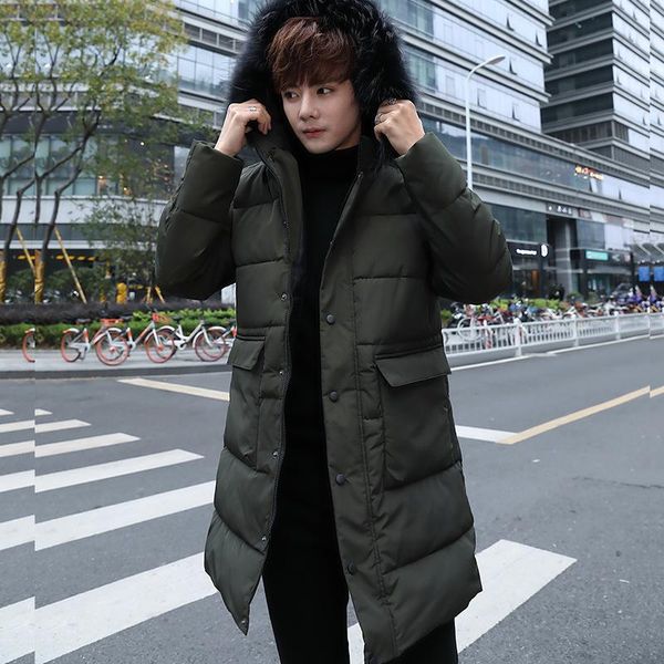 men's down & parkas mens coats 2021 winter korean fashion long windproof coat thick fur hooded warm parka jackets for young man chic, Black
men's down & parkas mens coats 2021 winter korean fashion long windproof coat thick fur hooded warm parka jackets for young man chic, Black