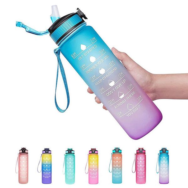 water bottle 1000ml space cup with time mark and string,tritan portable fitness bounce cover gradient cup, bpa leakproof jug
water bottle 1000ml space cup with time mark and string,tritan portable fitness bounce cover gradient cup, bpa leakproof jug
