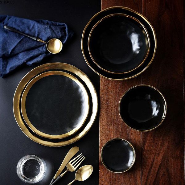dishes & plates ceramic plate dish set black tableware porcelain service kitchen appliances supplie rice soup bowl dinnerware
dishes & plates ceramic plate dish set black tableware porcelain service kitchen appliances supplie rice soup bowl dinnerware