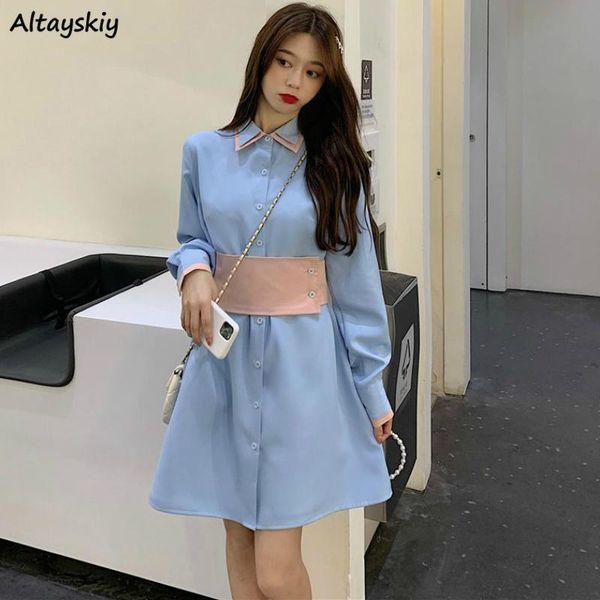 dress womens long sleeve patchwork sashes elegant office lady turn-down collar loose korean style leisure daily streetwear chic, Black;gray
dress womens long sleeve patchwork sashes elegant office lady turn-down collar loose korean style leisure daily streetwear chic, Black;gray
