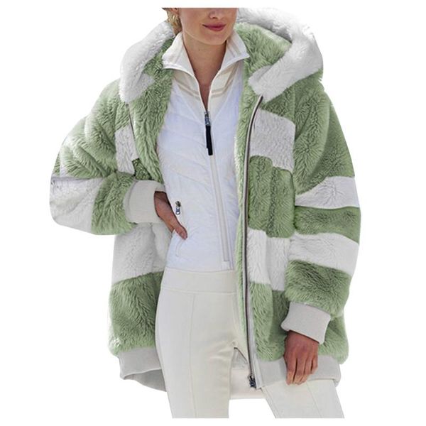 women's hoodies & sweatshirts winter women hooded sweatershirt plush pocket warm faux far coat stitching patchwork zipper plus size loo, Black
women's hoodies & sweatshirts winter women hooded sweatershirt plush pocket warm faux far coat stitching patchwork zipper plus size loo, Black