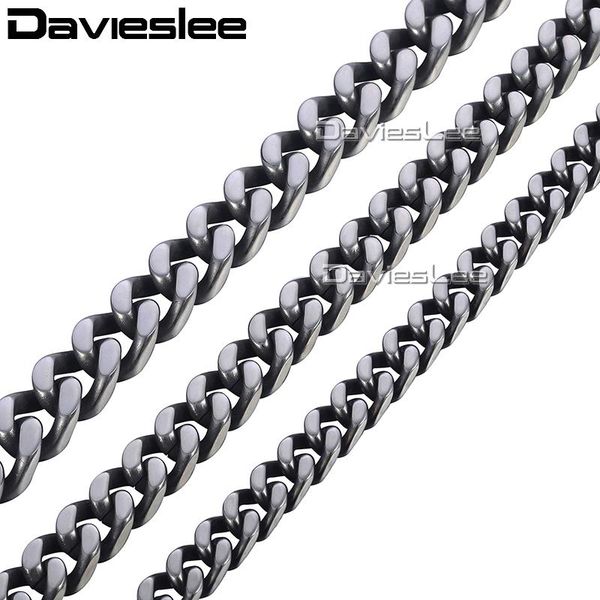 chains davieslee mens necklace chain curb cuban stainless steel necklaces for men gunmetal 2021 drop 8 10 12mm lknm142, Silver
chains davieslee mens necklace chain curb cuban stainless steel necklaces for men gunmetal 2021 drop 8 10 12mm lknm142, Silver