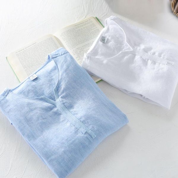 men's t-shirts v-neck short sleeve t-shirt blue white linen summer tees for men solid casual thin simple male 2021, White;black
men's t-shirts v-neck short sleeve t-shirt blue white linen summer tees for men solid casual thin simple male 2021, White;black