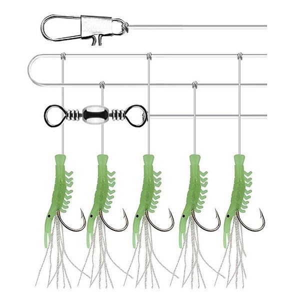6 set 6 size luminous fishhooks for swivel fishing string hook fish skin fishy smell pesca combination string hook
6 set 6 size luminous fishhooks for swivel fishing string hook fish skin fishy smell pesca combination string hook