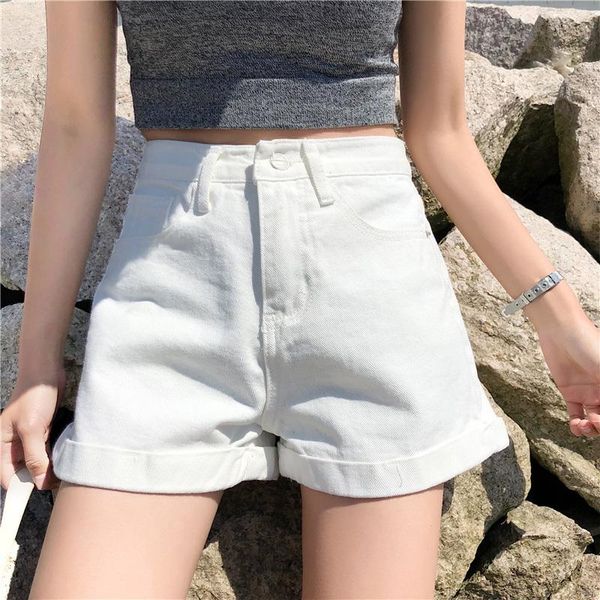 women's shorts drop women loose mini 5 patterns select cotton denim summer high waist straight preppy style jeans, White;black
women's shorts drop women loose mini 5 patterns select cotton denim summer high waist straight preppy style jeans, White;black