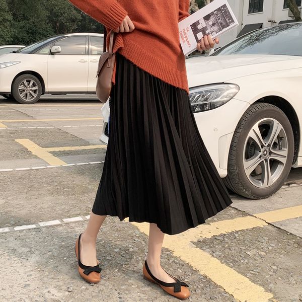 2021 new pleated women autumn high waist elegant beige long black casual officce skirt mujer plus size wjin
2021 new pleated women autumn high waist elegant beige long black casual officce skirt mujer plus size wjin