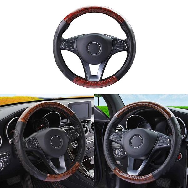 steering wheel covers universal auto car cover mahogany wood leather fit 37-38cm steer interior decoration
steering wheel covers universal auto car cover mahogany wood leather fit 37-38cm steer interior decoration