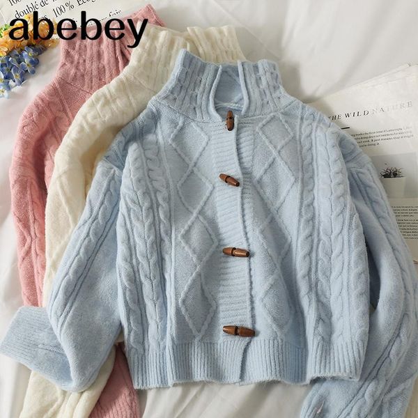 women's knits & tees women soft knitted cardigan turndown-collar long sleeve horn button sweater autumn winter korean fashion warm oute, White
women's knits & tees women soft knitted cardigan turndown-collar long sleeve horn button sweater autumn winter korean fashion warm oute, White