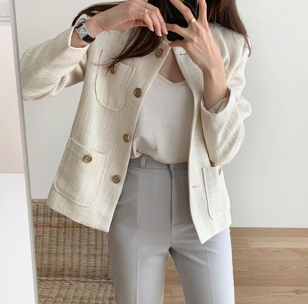 new 2021 autumn winter coat fashion women's long sleeve tweed vintage cardigan woolen jacket mtl3, Black;brown
new 2021 autumn winter coat fashion women's long sleeve tweed vintage cardigan woolen jacket mtl3, Black;brown