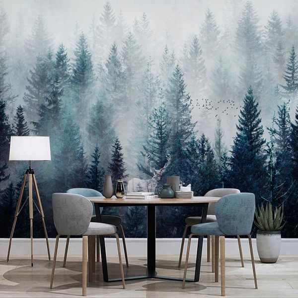custom p nordic forest landscape oil painting wall papers home decor living room bedroom dining room papier peint mural 3d
custom p nordic forest landscape oil painting wall papers home decor living room bedroom dining room papier peint mural 3d