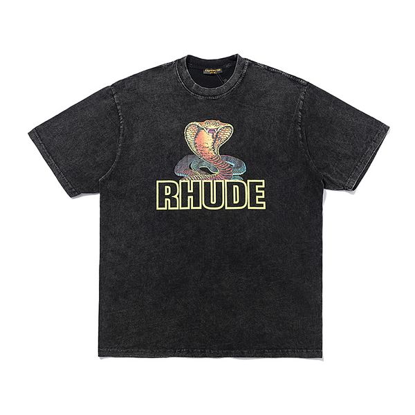 rhude t shirt washed do old eagle tees men women casual streetwear rhude t-shirts, White;black
rhude t shirt washed do old eagle tees men women casual streetwear rhude t-shirts, White;black