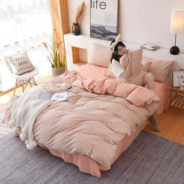 bedding sets 100% cotton set washed duvet cover 3 or 4pcs/set home stripe bed linen bedclothes 2021 spring flat sheet
bedding sets 100% cotton set washed duvet cover 3 or 4pcs/set home stripe bed linen bedclothes 2021 spring flat sheet