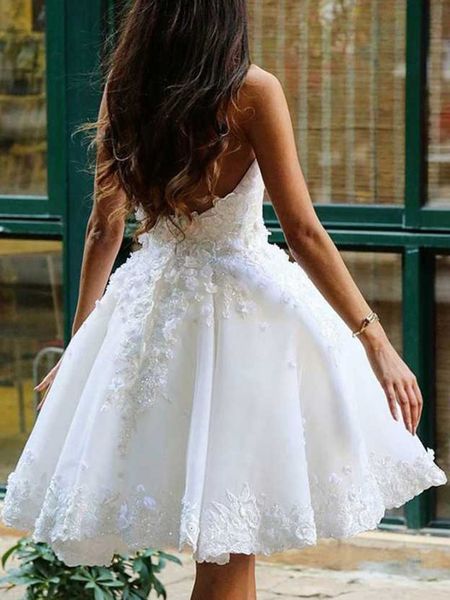 new chic 2021 beach sweetheart appliques knee-length a-line princess bride arabic wedding gown vestido de noiva 65tj, White
new chic 2021 beach sweetheart appliques knee-length a-line princess bride arabic wedding gown vestido de noiva 65tj, White