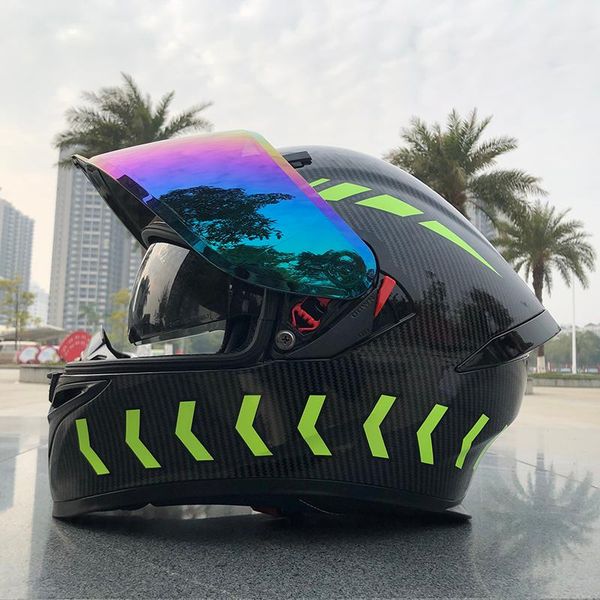 motorcycle helmets arrival fluorescent carbon fiber pattern double visor helmet full face helmetwith inner sun
motorcycle helmets arrival fluorescent carbon fiber pattern double visor helmet full face helmetwith inner sun