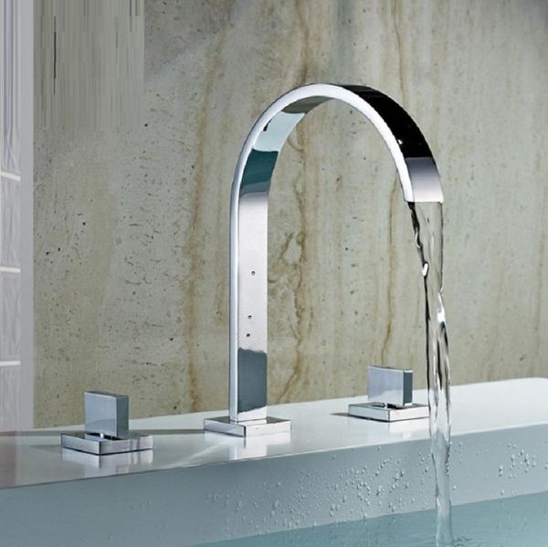 basin faucets brass polished chrome deck mounted square bathroom sink faucets 3 hole double handle and cold water tap
basin faucets brass polished chrome deck mounted square bathroom sink faucets 3 hole double handle and cold water tap