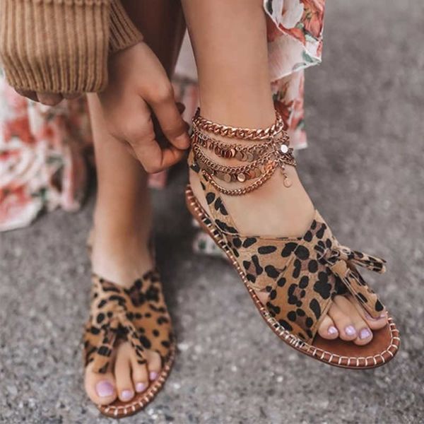 slippers women's sandals beautiful leopard tassels summer shous woman retro suede gladiator women outdoor fashion walking shoes 9z, Black