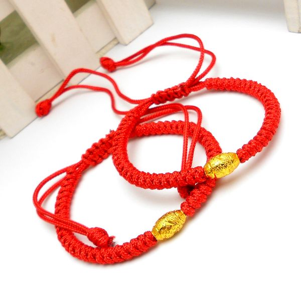 red rope bracelet knot tied couple hand knitting blessed lucky charm bracelets, Golden;silver
red rope bracelet knot tied couple hand knitting blessed lucky charm bracelets, Golden;silver
