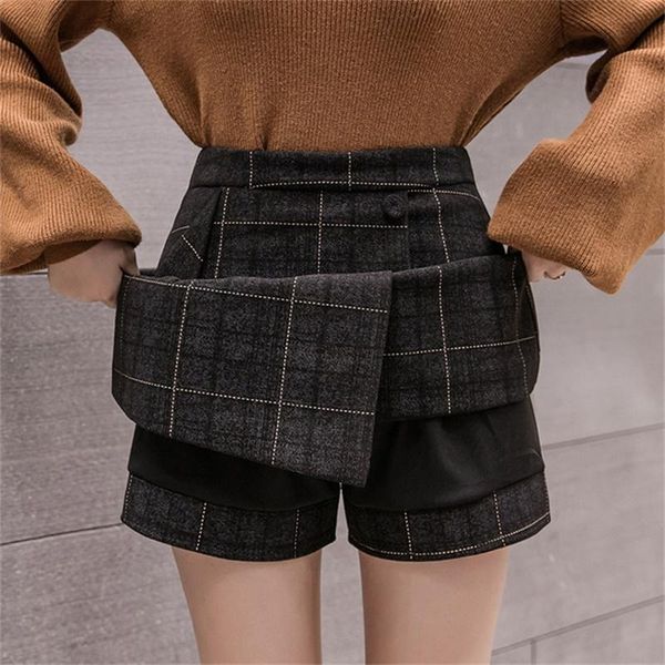 skirts women's 2021 autumn winter high waist short skirt wild wool plaid a-line, Black
skirts women's 2021 autumn winter high waist short skirt wild wool plaid a-line, Black