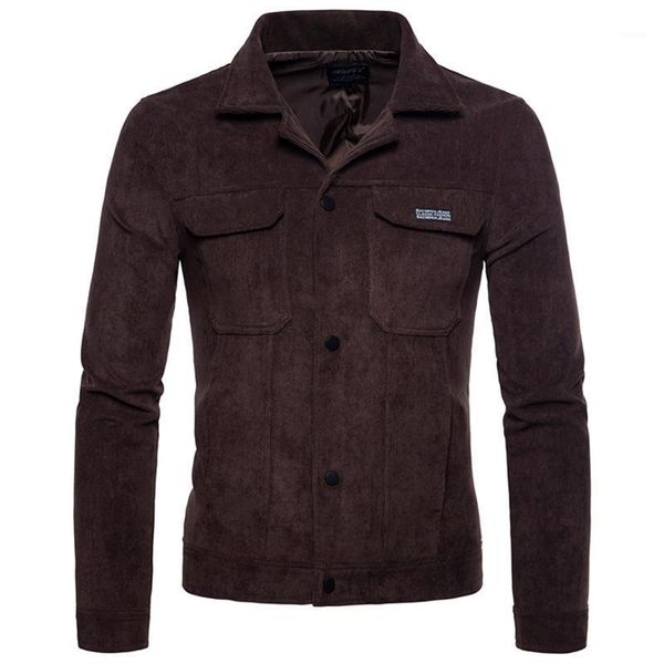 men's corduroy slim jacket spring and autumn lapel coat plue size jackets, Black;brown
men's corduroy slim jacket spring and autumn lapel coat plue size jackets, Black;brown
