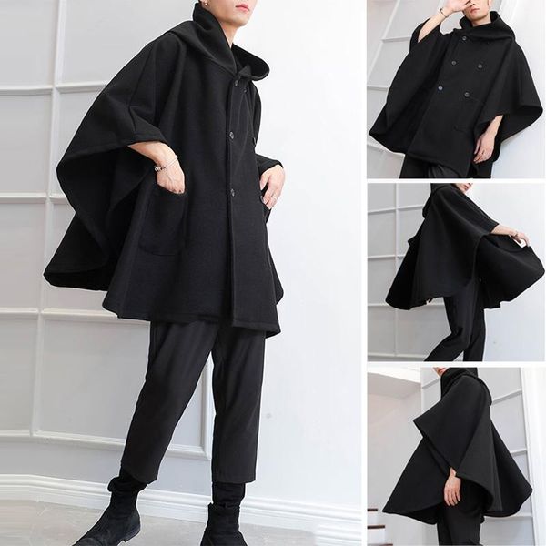 men's trench coats 2021 fashion men cloak loose capes hooded double breasted solid winter streetwear mens ponchos outerwear incerun, Tan;black
men's trench coats 2021 fashion men cloak loose capes hooded double breasted solid winter streetwear mens ponchos outerwear incerun, Tan;black