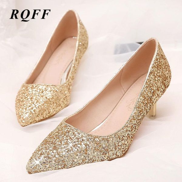 dress shoes gold silver luxury pumps women plus big size woman wedding party solid sequined red thin med heels shallow 12 spring, Black
dress shoes gold silver luxury pumps women plus big size woman wedding party solid sequined red thin med heels shallow 12 spring, Black