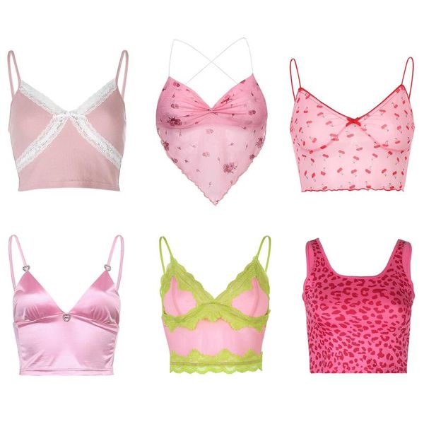 women's tanks & camis y2k pink crop e-girl cute sweet women summer sleeveless halter vest backless sling cami tank ladies stre, White
women's tanks & camis y2k pink crop e-girl cute sweet women summer sleeveless halter vest backless sling cami tank ladies stre, White