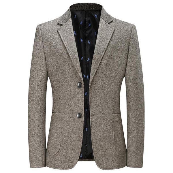 men's suits & blazers 2021 patchwork woolen business casual blazer youth color matching thick double button, White;black
men's suits & blazers 2021 patchwork woolen business casual blazer youth color matching thick double button, White;black