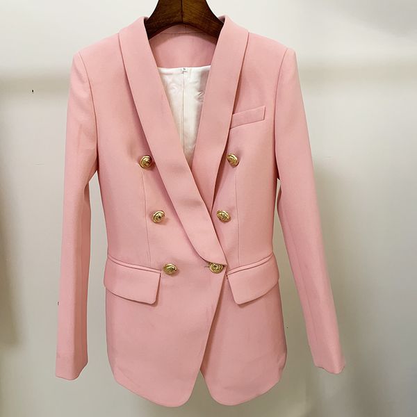 new high street 2021 designer jacket women's slim fitting double breasted metal lion buttons shawl collar blazer xft9, White;black
new high street 2021 designer jacket women's slim fitting double breasted metal lion buttons shawl collar blazer xft9, White;black