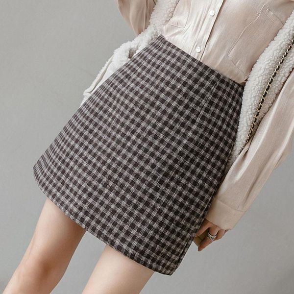 skirts retro plaid women autumn and winter high waist a- line skirt woman faldas jupe, Black
skirts retro plaid women autumn and winter high waist a- line skirt woman faldas jupe, Black