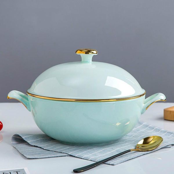 8 inch ceramic pot large bone china white household double ear soup pot with lid soup bowl tableware phnom penh celadon
8 inch ceramic pot large bone china white household double ear soup pot with lid soup bowl tableware phnom penh celadon