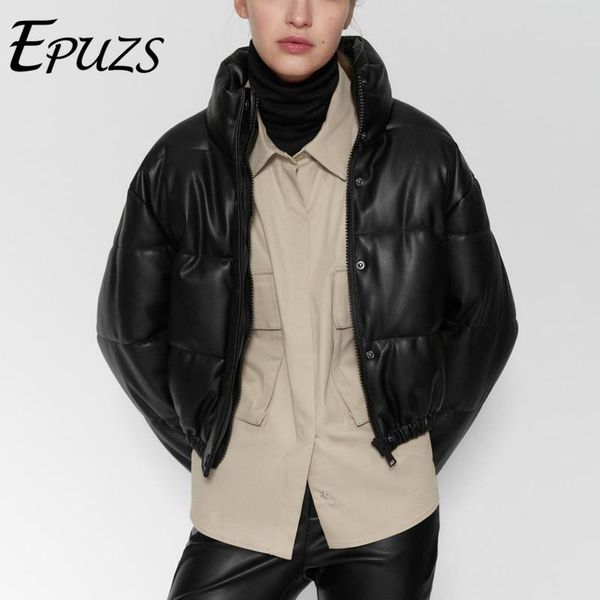 women's leather & faux winter coat women padded pu punk streetwear parka jacket warm croped long sleeve outwear motorcycle black short
women's leather & faux winter coat women padded pu punk streetwear parka jacket warm croped long sleeve outwear motorcycle black short