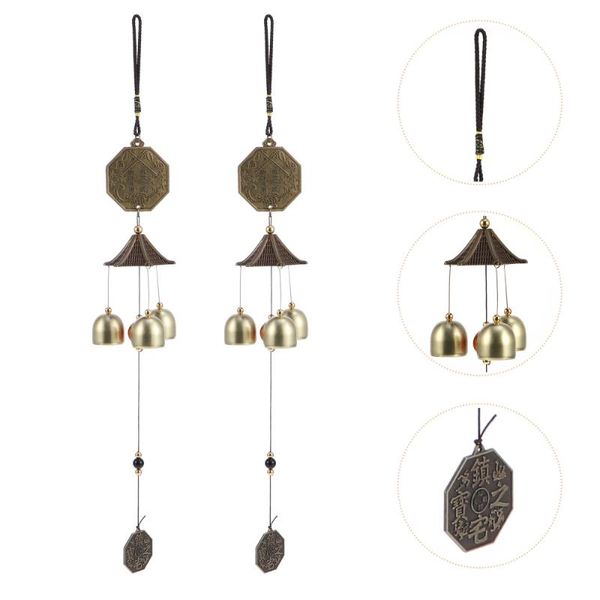 decorative objects & figurines 1 set 2pcs creative household trigram metal windbell pendants home decorations
decorative objects & figurines 1 set 2pcs creative household trigram metal windbell pendants home decorations