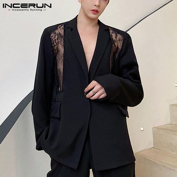 men's suits & blazers incerun 2021 men leisure korean style lace loose all-match simple suit- male one-button retro daily streetwear s-, White;black
men's suits & blazers incerun 2021 men leisure korean style lace loose all-match simple suit- male one-button retro daily streetwear s-, White;black