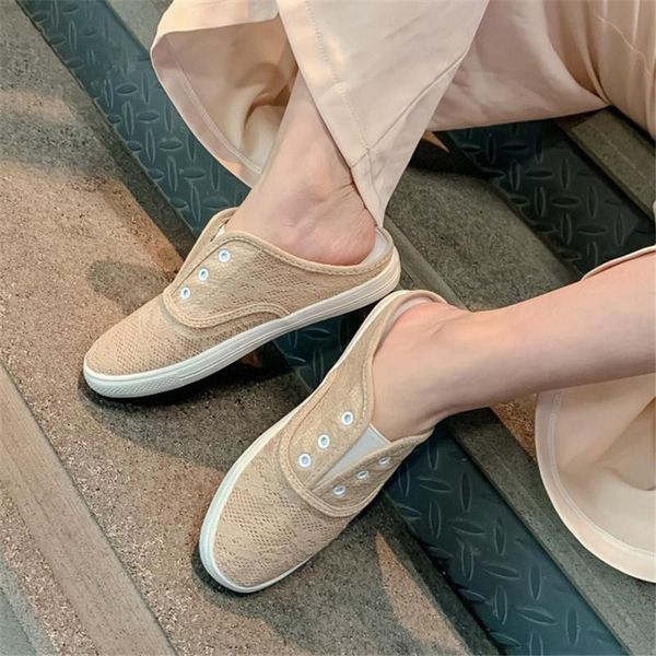 slippers pxelena soft comfort women mules sneakers summer 2021 mesh breathable flat slides leisure shoes large size 34-45, Black
slippers pxelena soft comfort women mules sneakers summer 2021 mesh breathable flat slides leisure shoes large size 34-45, Black