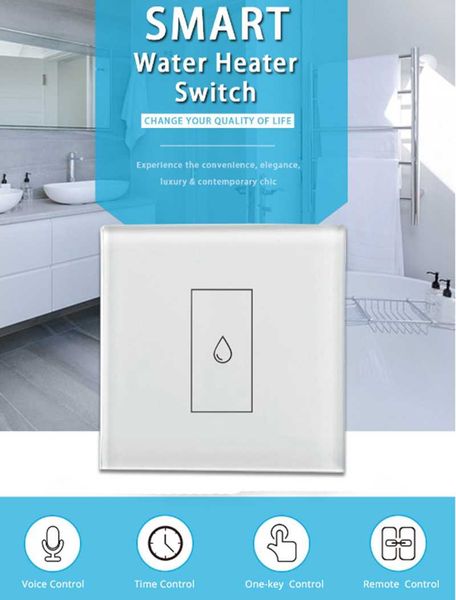 smart home control 20a high power voice remote intelligent wifi touch water heater switch
smart home control 20a high power voice remote intelligent wifi touch water heater switch